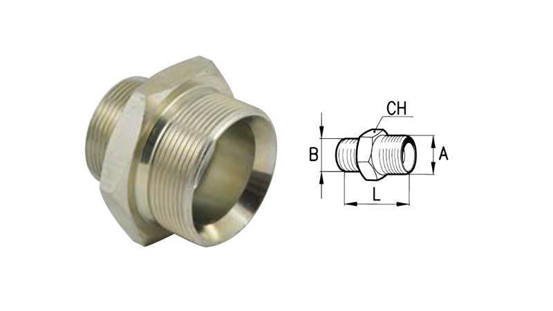 RIDUTTORE IDRAULICO BSP 1/2-M16x1.5