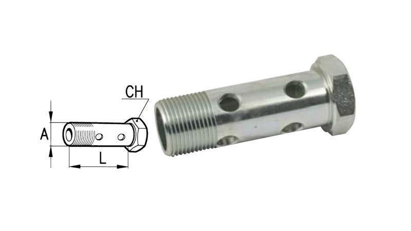 BOLTS CREUX HYDRAULIQUES DOUBLE M16x1.5