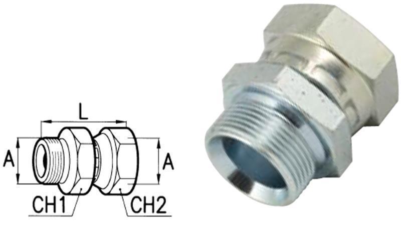 ÉCROU ROTATIF DOUBLE HYDRAULIQUE M22x1.5