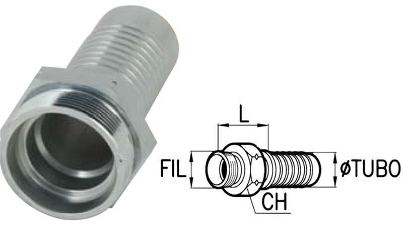 COLLEGAMENTO IDRAULICO CES 30 CON MASCHIO DN31-M42X2