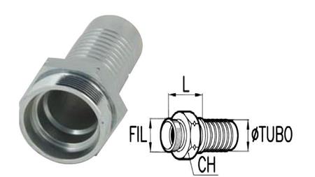 CONNECTEUR HYDRAULIQUE CEL 15 L MALE DN12-M22x1.5