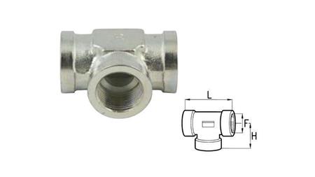 T PIECE HYDRAULIQUE BSP FEMELLE-FEMELLE 1/4