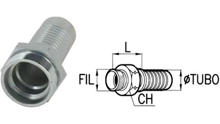 RACCORD HYDRAULIQUE CEL 15 L MALE DN12-M22x1.5