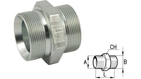 TEE HYDRAULIQUE BSP MALE-MALE 3/8