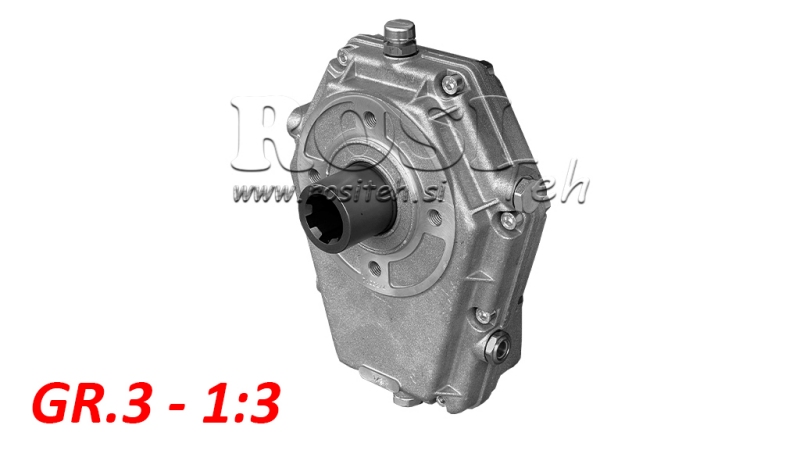 BOITIER MULTIPLICATEUR POUR POMPE HYDRAULIQUE DE GROUPE 3 – 1:3 FEMELLE
