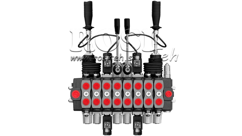 ХИДРАВЛИЧЕН КЛАПАН HIAB 8XPC70 + 2X ДЖОЙСТИК - ЕЛЕКТРИЧЕСКО УПРАВЛЕНИЕ 12V