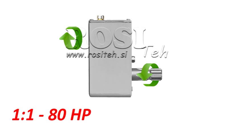 BOÎTE DE VITESSE DE TRACTEUR - INVERSION 1:1 (80HP-60KW) FEMELLE-MALE