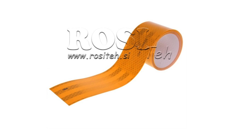 BANDE RÉFLÉCHISSANTE 3M - JAUNE - 1 mètre