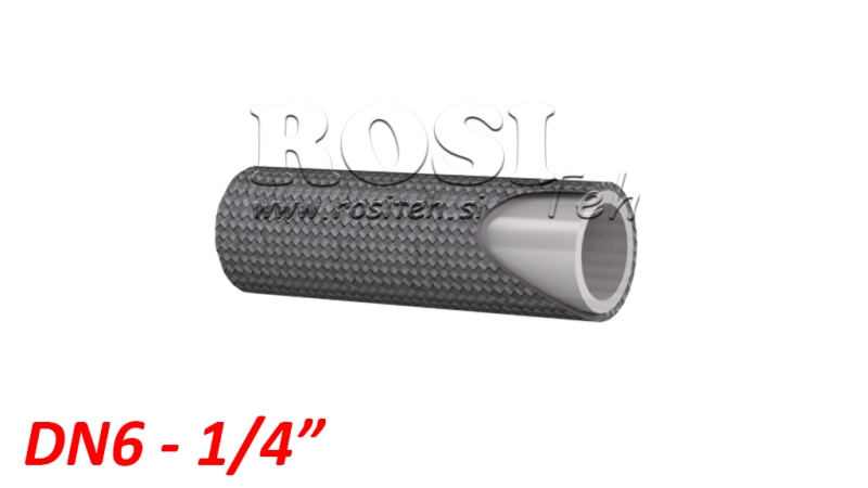 GLAD TEMPERATUURBESTENDIGE PTFE SLANG SAE100 R14 DN6 (1/4