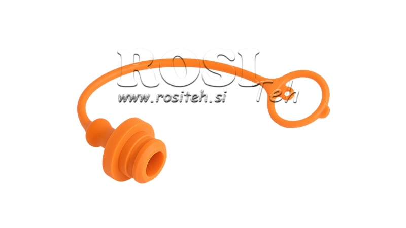 COUVERTURE EN CAOUTCHOUC PROTECTRICE ORANGE - RACCORDEMENTS RAPIDES FEMELLES