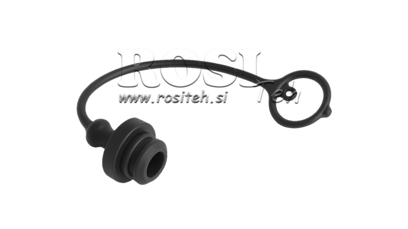 COUVERTURE EN CAOUTCHOUC PROTECTRICE NOIRE - RACCORDEMENTS RAPIDES FEMELLES