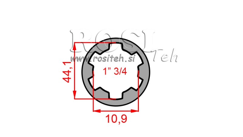 KARDAN ADAPTER BUS 1-3/4 (80 mm)