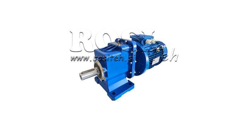 1Fáza 0.55kW-ELEKTRICKÝ MOTOR S ERC02 REDUKTOROM MS80 57rpm