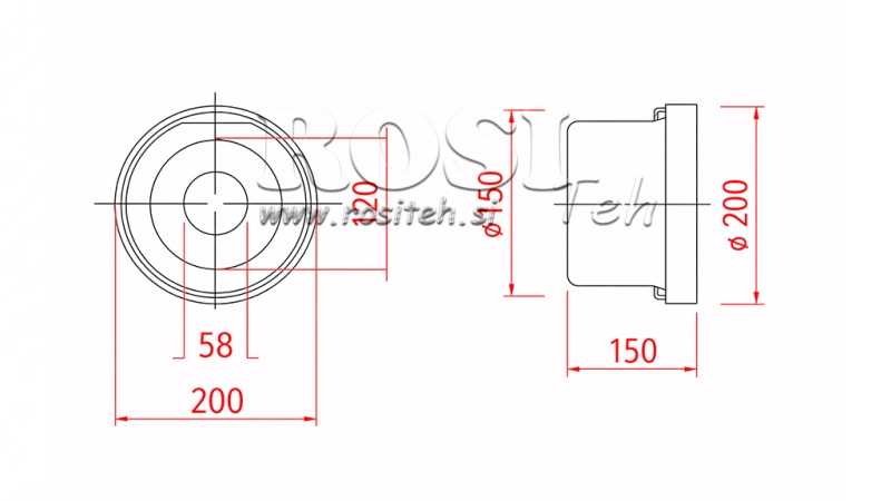 PTO PROTECTIVE GUARD PVC 200x150x150