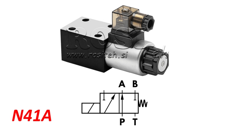 HIDRAVLIČNI ELEKTRO MAGNETNI VENTIL KV-4/2 CETOP 3 12/24/230V N41A