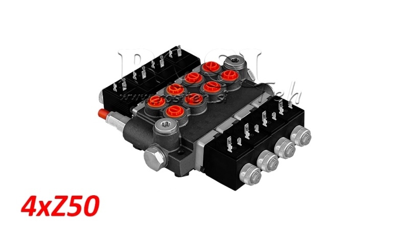 DISTRIBUTEUR MONOBLOC ÉLECTROHYDRAULIQUE 4xZ50