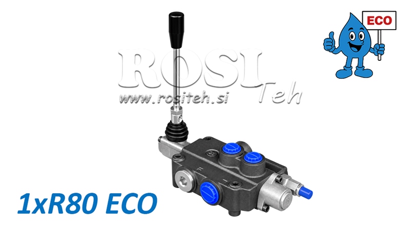 DISTRIBUTEUR HYDRAULIQUE MANUEL – 1 SECTION 1xR80 ECO