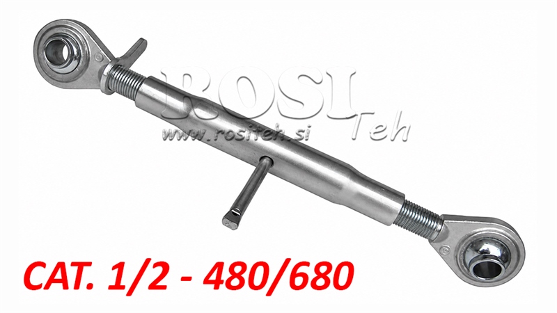 BARRE DE POUSSEE 3EME POINT MÉCANIQUES POUR TRACTEUR A FILETAGE STANDARD - CAT. 1/2 - M27X3 - 480/680
