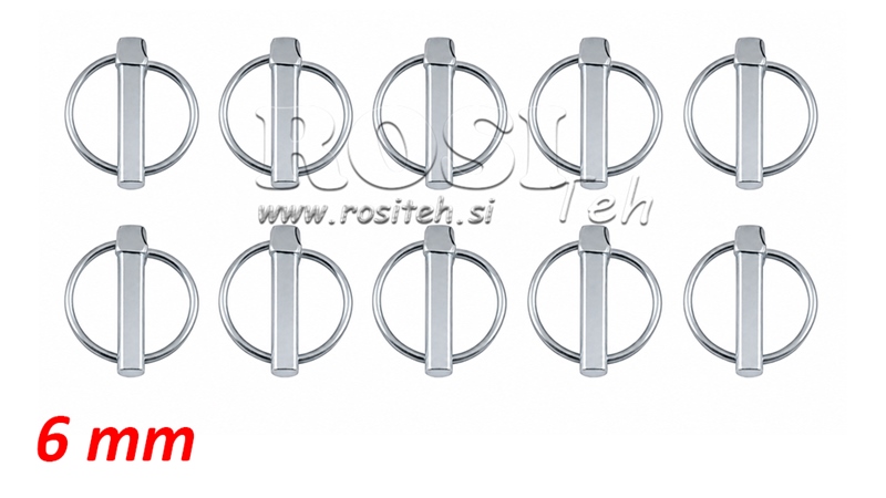 CLIP/ GOUPILLE DE SECURITE ROND 6 MM (10 PCS)