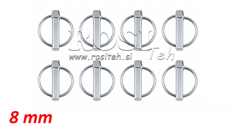 CLIP / GOUPILLE DE SECURITE ROND 8 MM (8 PCS)
