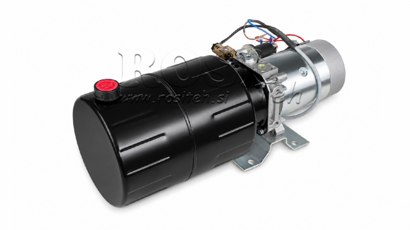 MINI HÜDRAULILINE JÕUÜKSUS 24V DC - 2.2kW = 2.1cc - 8 lit - ühefaasiline kokkupanek (metall)