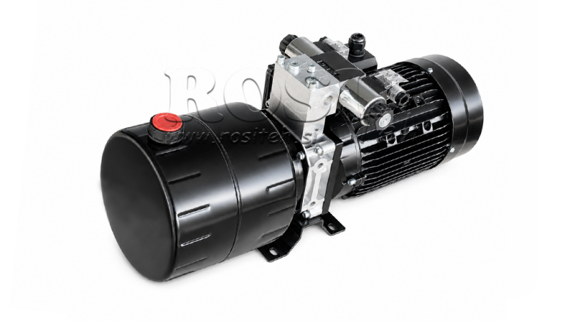 MINI CENTRALE HYDRAULIQUE 230V AC (1.5 kW) - 5.8 cc - 8.2 lit/min - réservoir 6 lit
