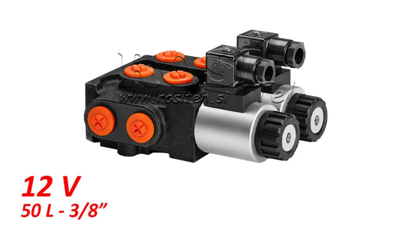 8-VÄGS VENTIL 3/8 12V - 50LIT