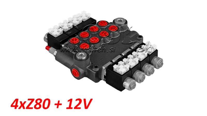 HYDRAULICKÝ VENTIL 4xZ80+12V DC