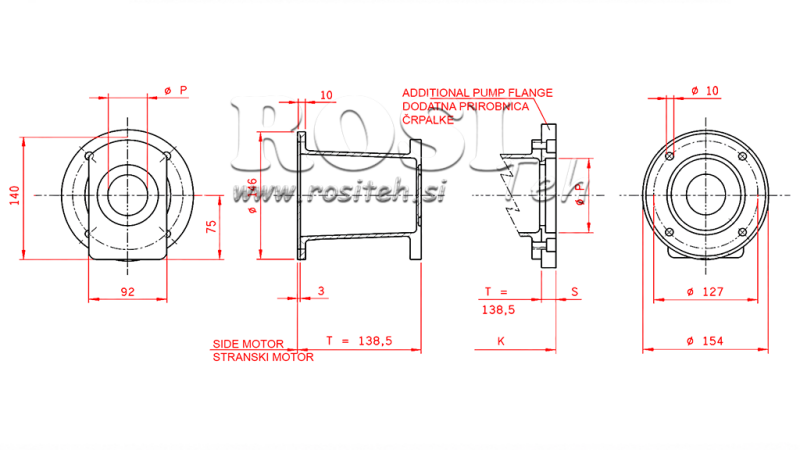 KIT DE RACCORDEMENT MOTEUR À ESSENCE + POMPE HI-LO 16GPM