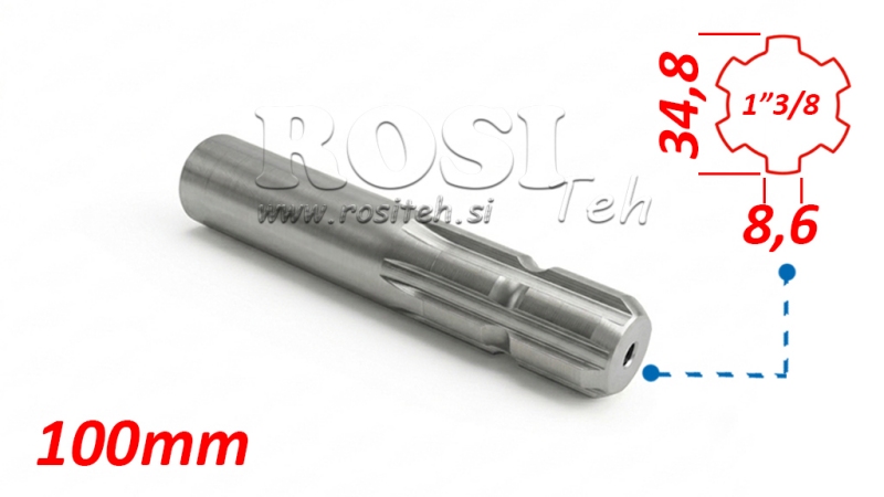 ADAPTADOR P.T.O. 13/8 L=100