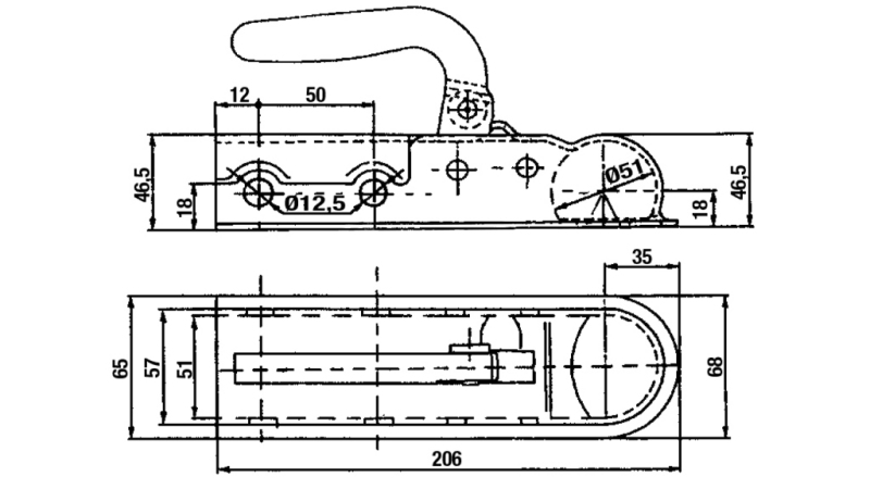 GUĽOVÝ ZÁVES PRE AUTO PRÍVES FI50