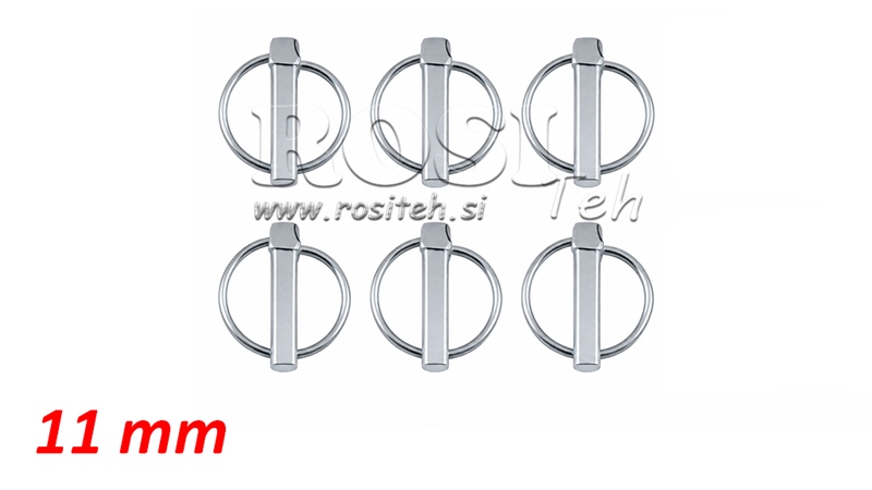 CLIP / GOUPILLE DE SECURITE ROND 11 MM (6 PCS)