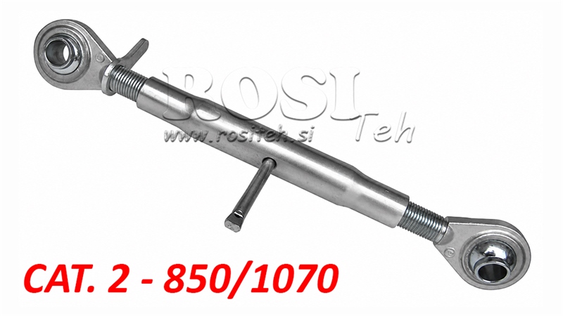 BARRE DE POUSSEE 3EME POINT MÉCANIQUES POUR TRACTEUR A FILETAGE STANDARD - CAT. 2 - M30X3 - 850/1070
