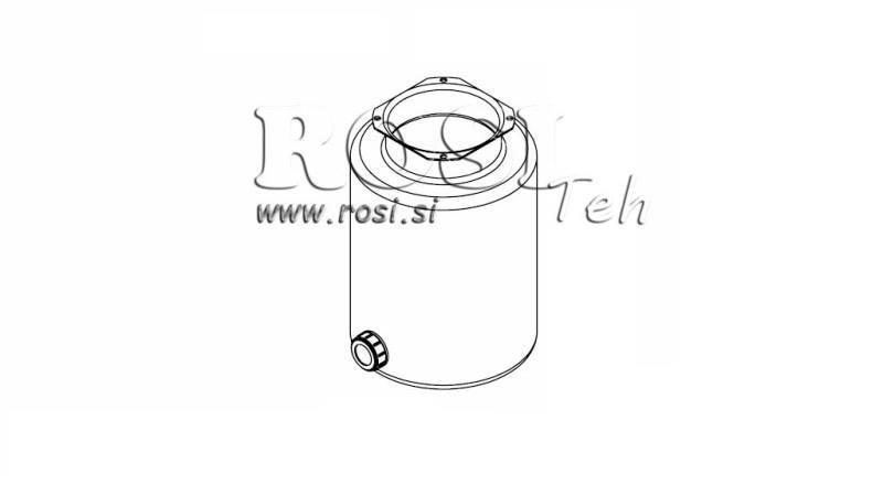 KOVOVÁ NÁDRŽ ROLKA PP 8 LITER HORIZONTÁLNE-VERTIKÁLNE