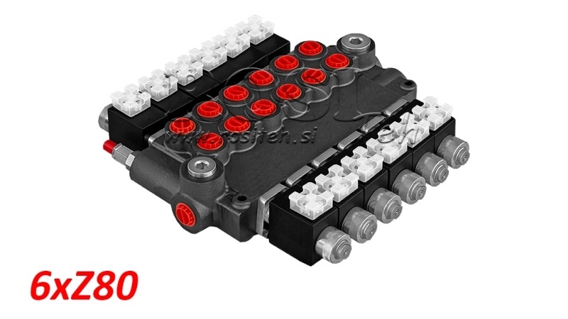 DISTRIBUTEUR MONOBLOC ÉLECTROHYDRAULIQUE 6xZ80