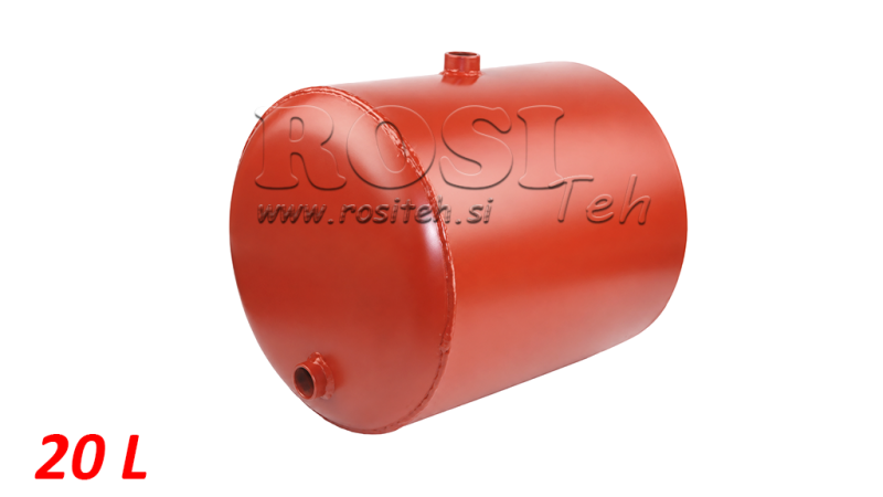 CUVE EN MÉTAL 20 LITRES RONDE Φ 300MM - HAUTEUR 330MM