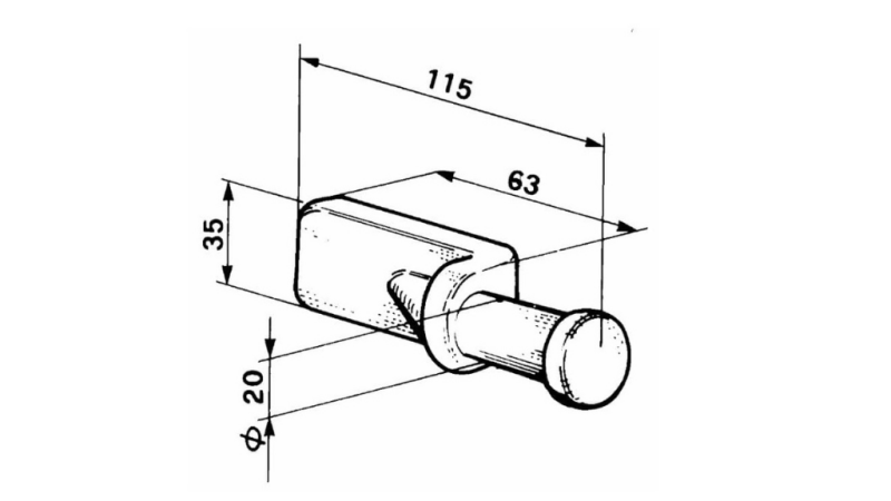 WEDGE POUR VERROUILLAGE LATÉRAL TYPE MAROTTA PETIT