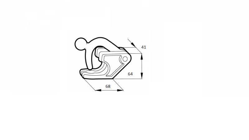 BOČNÝ ZÁMKOVÝ TYP CIERE ŽENSKÝ - rozmery