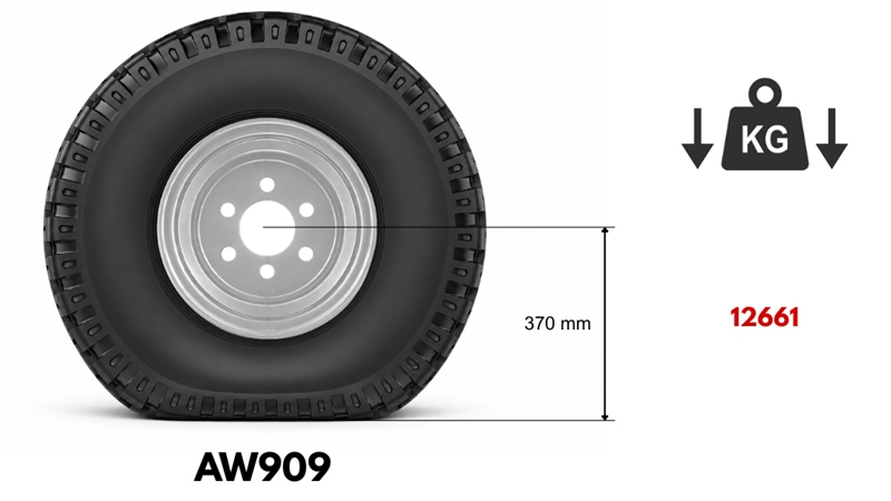 11,5/80-15,3 PNEUMATIKA AW909 14PL S PLATIŠČEM 9,00X15,3