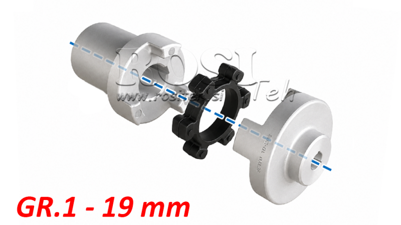 INTERFACE DE BORRACHA ND5 (0.55-0.75KW) 19MM/GR1