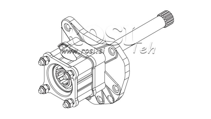 SORTIE POUR POMPE HYDRAULIQUE - MERCEDES G155 - 1 ACTROS