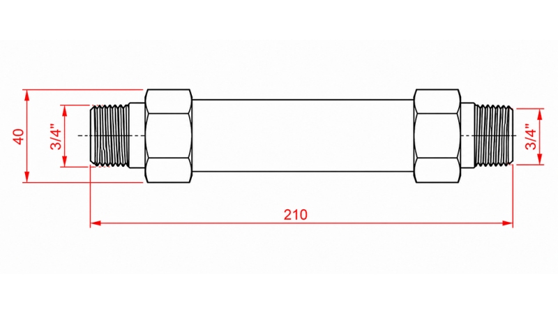 MEDIDOR DE FLUXO DE TUBO 15 a 60 litros/min