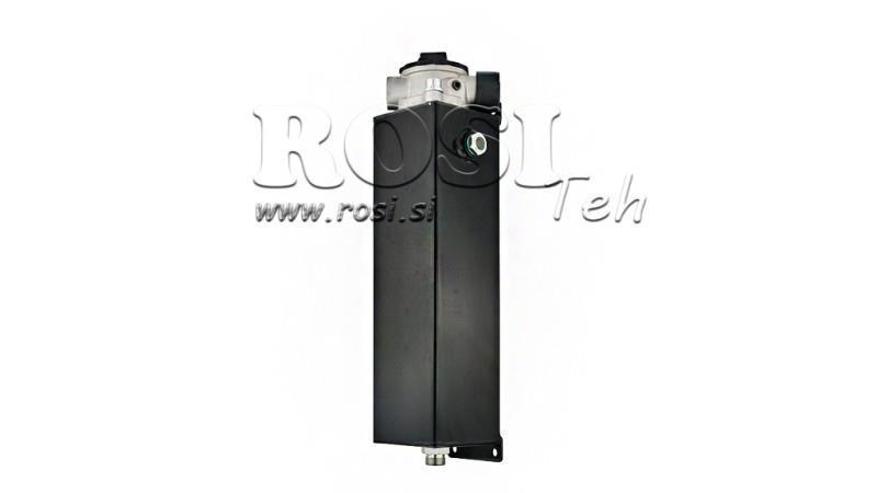 KOVOVÁ NÁDRŽ 3 LITRE KOCKA 100x113x350mm KOMPLETNÁ S VYBAVENÍM