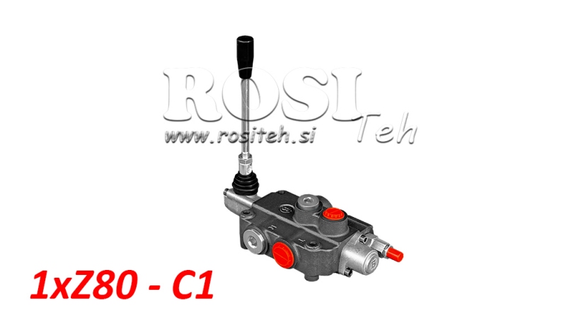 VANNE HYDRAULIQUE 1XZ80 + VÉRIN À SIMPLE EFFET C1