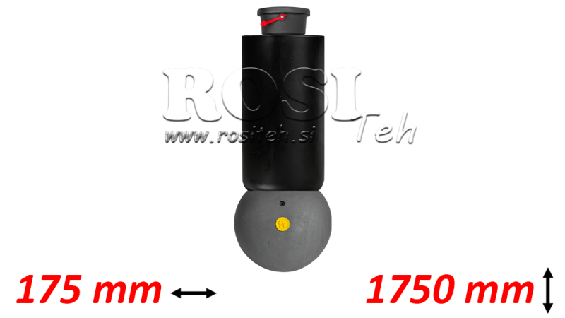 VÉRIN TÉLESCOPIQUE - MEILLER KIPPER - 5 ELEMENTS 175 mm 15 ton - COURSE 1750 mm