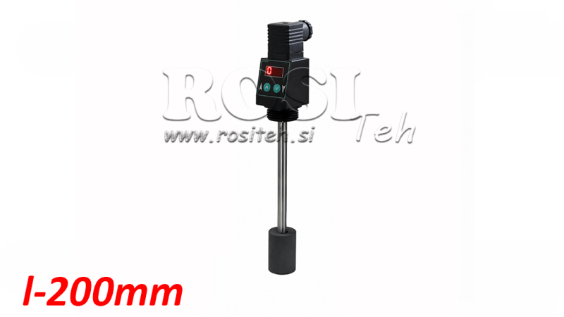 ELEKTROMAGNETISK NIVÅMÅLER L-200MM