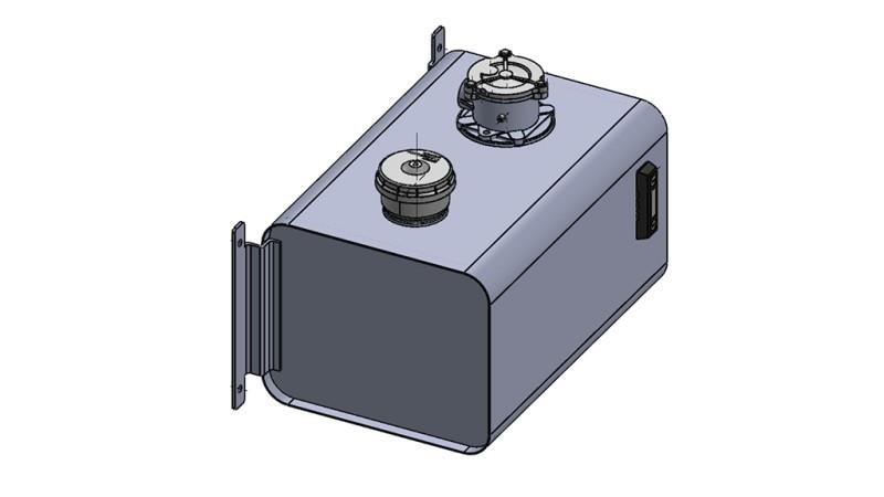 RESERVOIR EN METAL SUPÉRIEUR 60 Lit 310x380x560mm