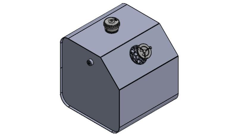 KOVOVÁ NÁDRŽ VRCH 150 Lit 600x600x500mm