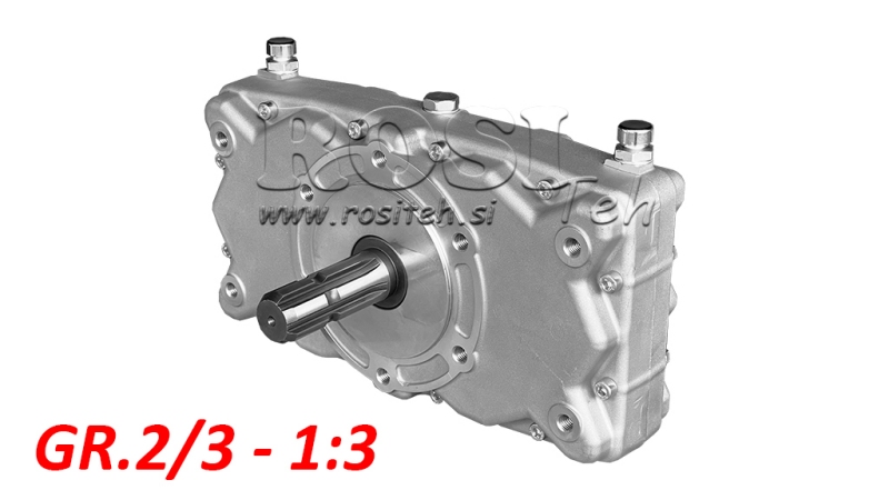 MULTIPLICATEUR DOUBLE POUR POMPE HYDRAULIQUE DE GROUPE 2/3 -1:3 MALE