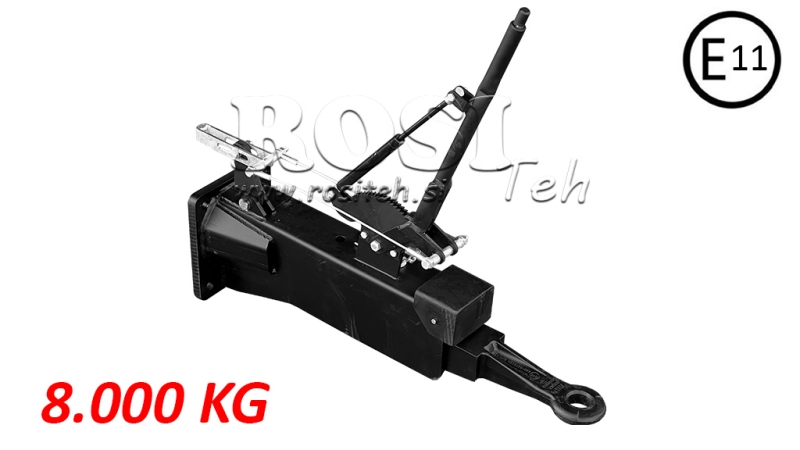 ŤAHACIA OSA – PRIPOJENIE TRAKTOROVÉHO PRÍVESU 8.000/1.800 KG (E11 CERTIFIKÁT)